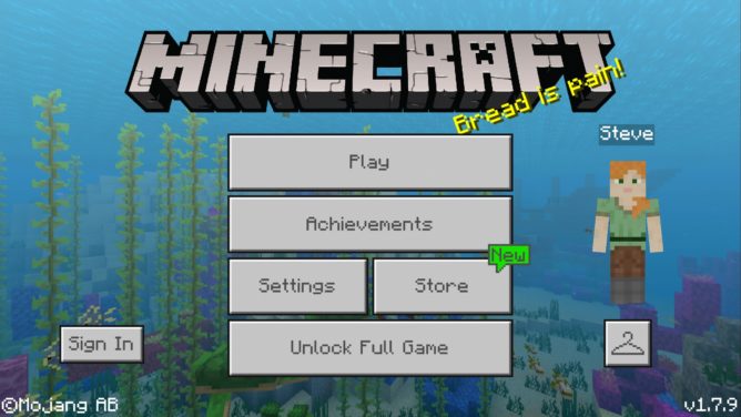 Minecraft free trial play now free